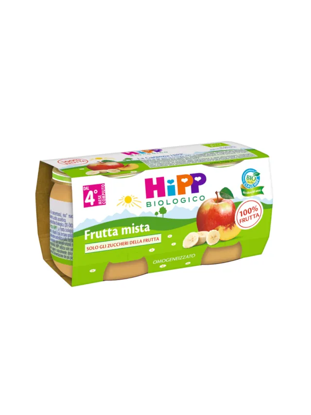 HiPP Frutta Mista omogeneizzato bio 2x80g 4 mesi