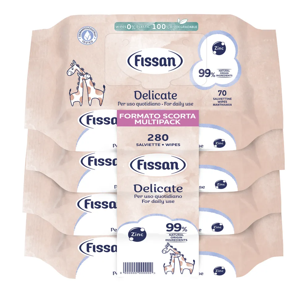 Fissan Salviette Delicate 4x70 Pezzi 280 Pz