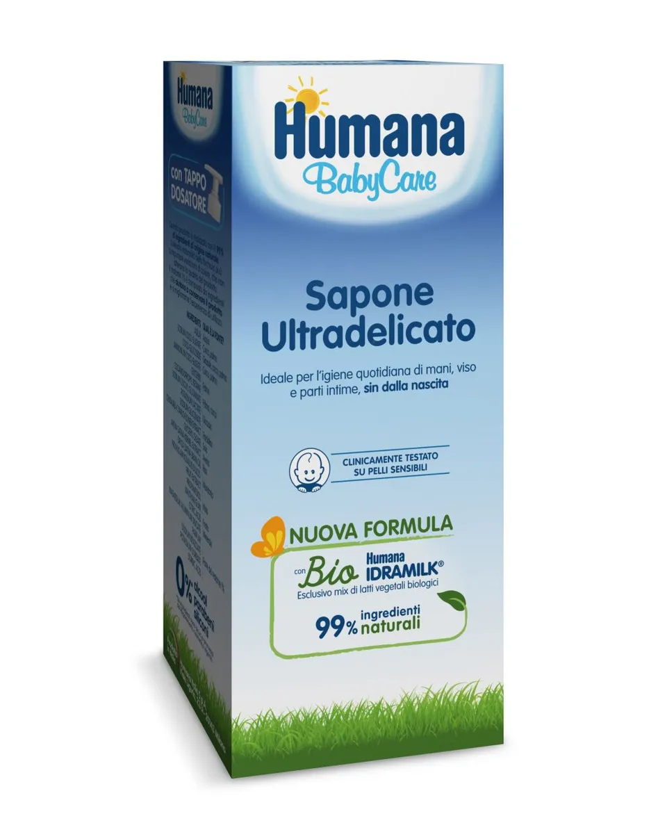 Humana Baby Care sapone ultradelicato 300 ml pelli sensibili