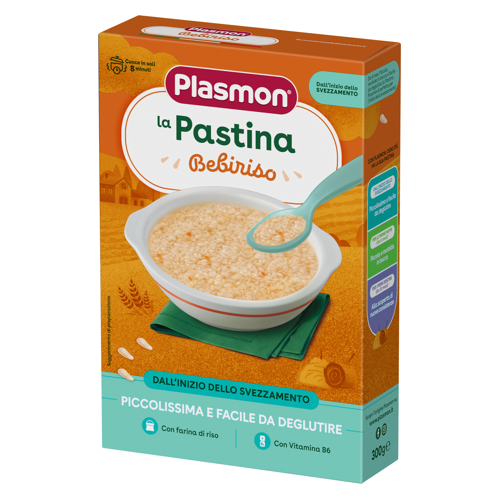 Plasmon Bebiriso Pastina Riso 300 g Senza Glutine