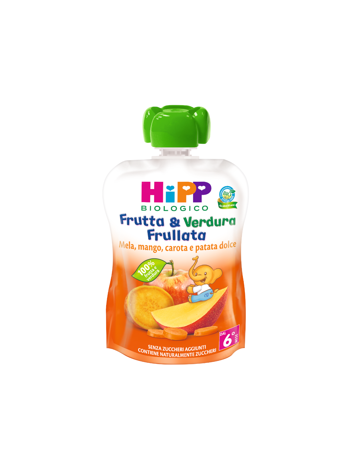 HiPP Frutta&Verdura pouch mela mango carota patata dolce 90 g bio