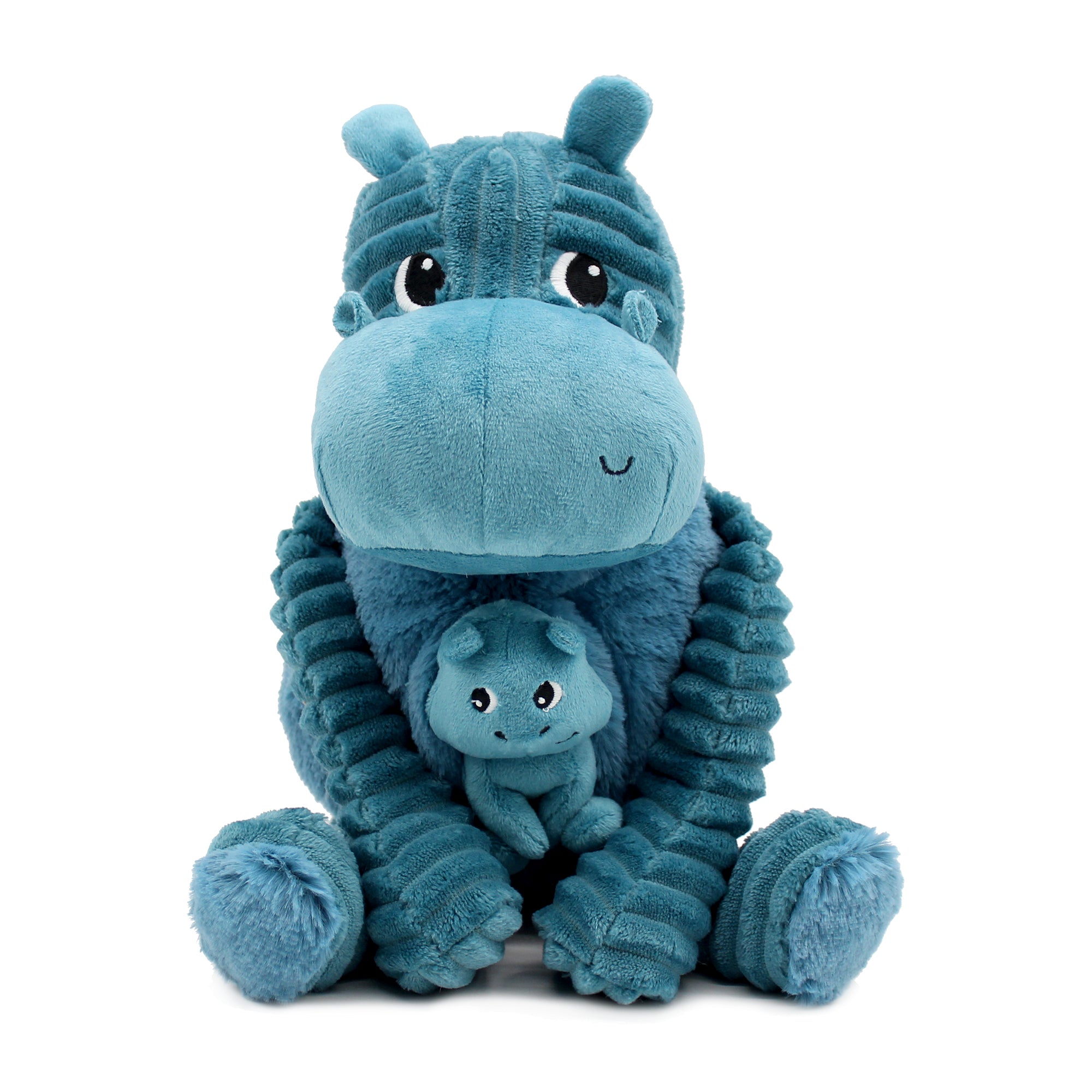 Les Déglingos Ptipotos Bibou peluche ippopotamo blu
