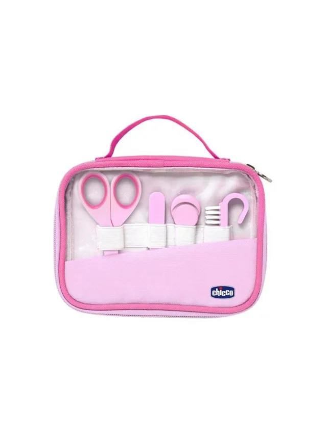 Happy Hands rosa set unghie neonato con forbicine