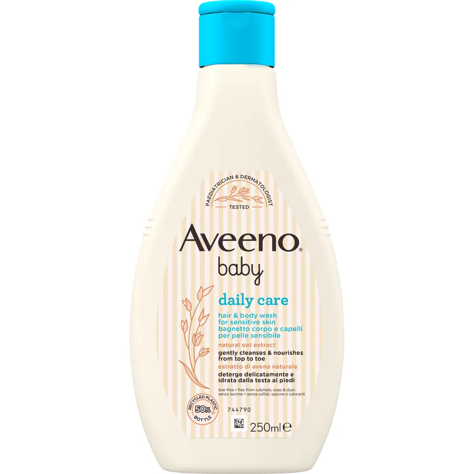 Aveeno Baby bagnetto testa-piedi 250 ml delicato