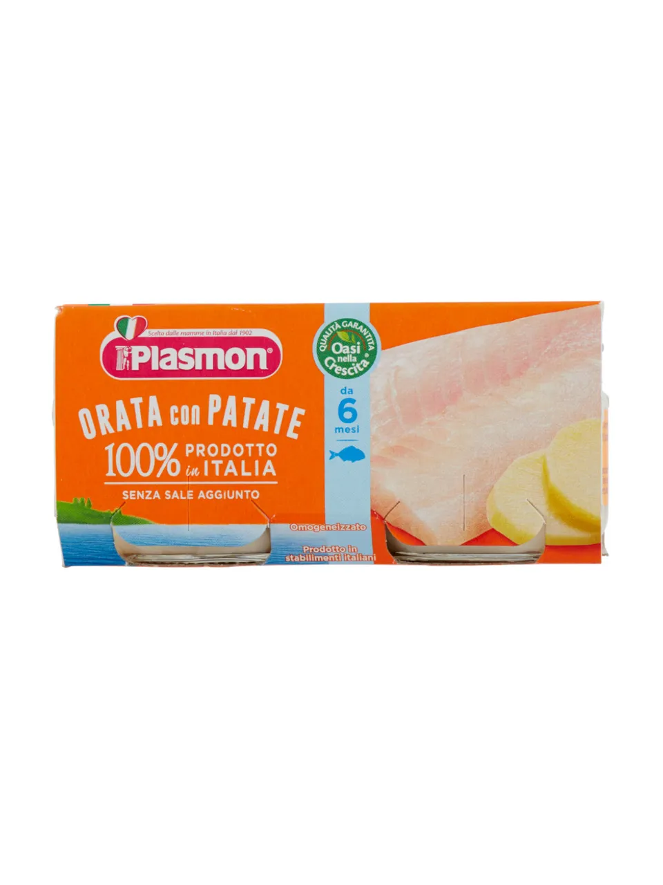 Plasmon omogeneizzato orata e patate 2x80g dal 6 mese
