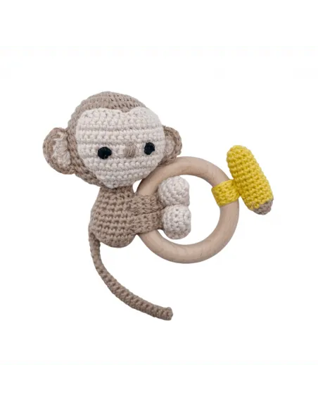 Piccoli Toys Mafalda sonaglio uncinetto scimmia cotone