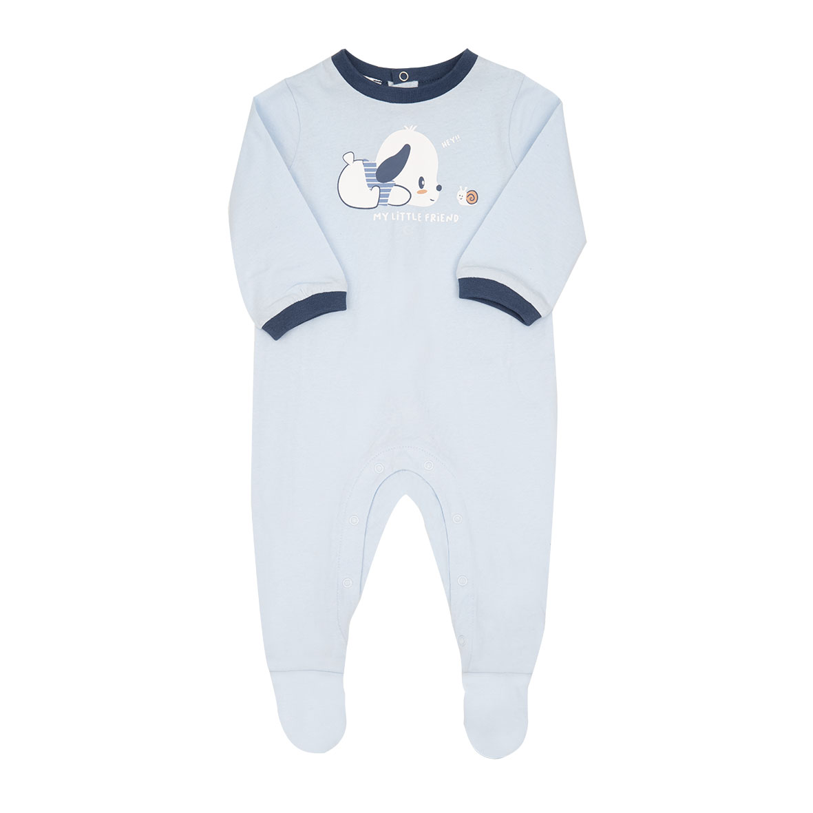 Toys Center Baby tutina neonato azzurra cagnolino piedini