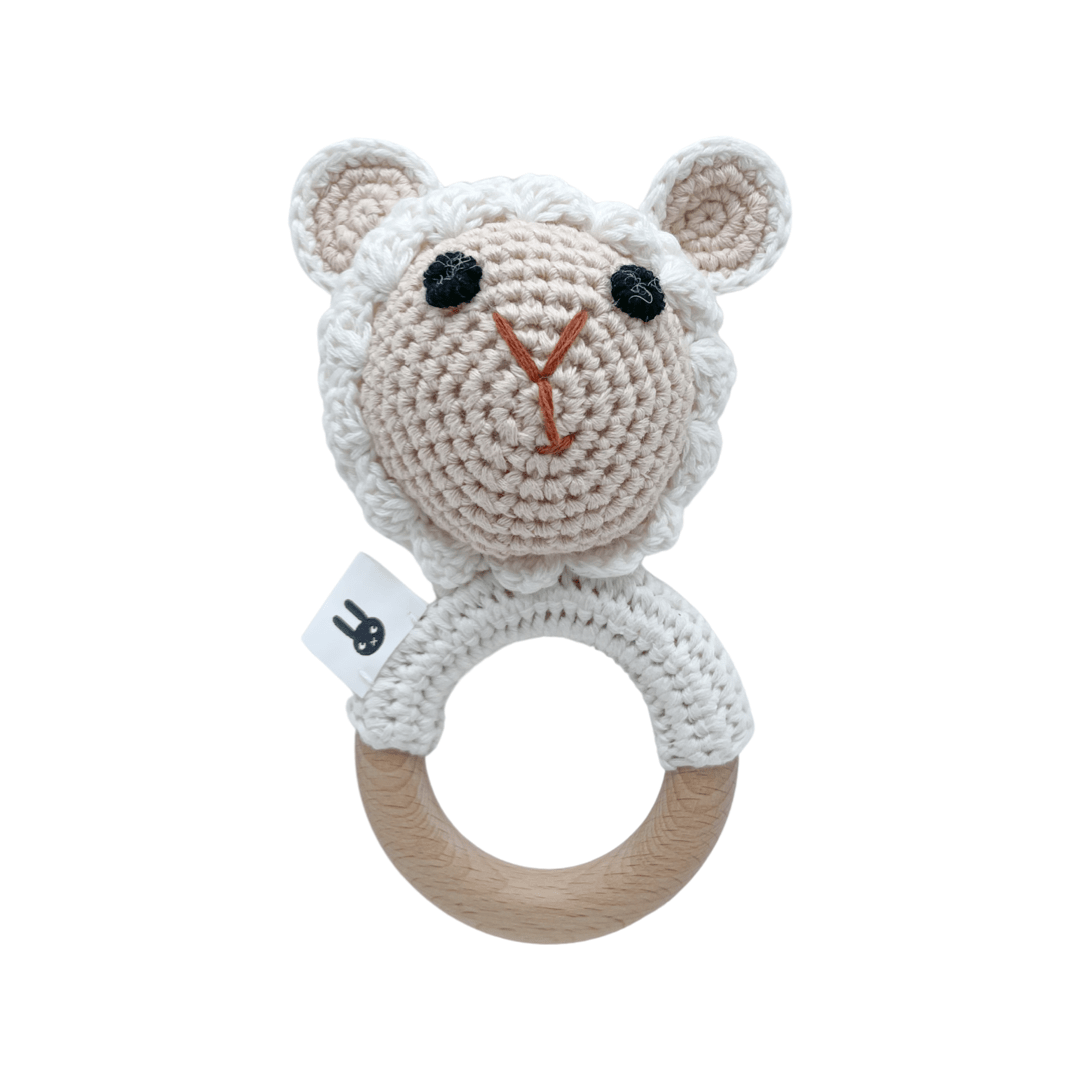 Piccoli Toys Clelia sonaglio uncinetto pecora cotone
