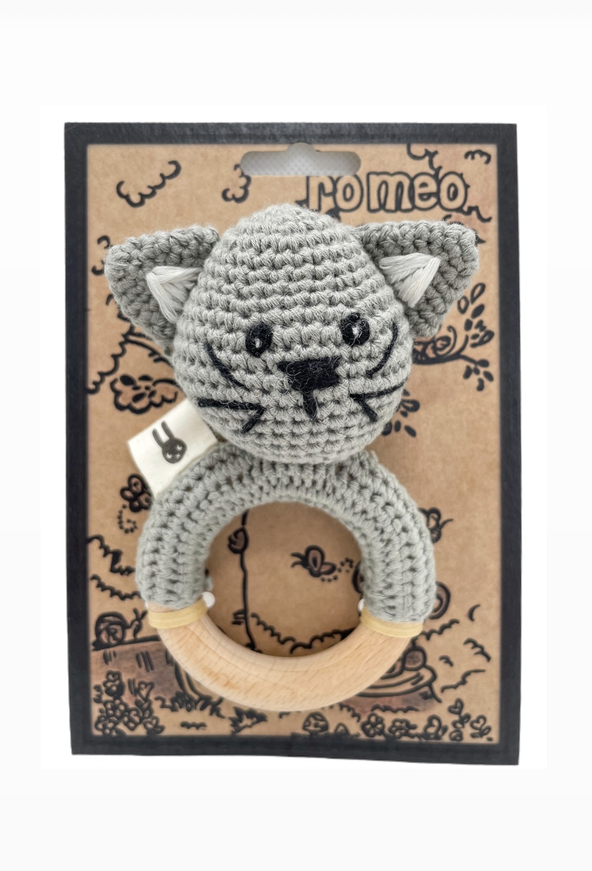 Piccoli Toys Romeo sonaglio uncinetto gatto in cotone