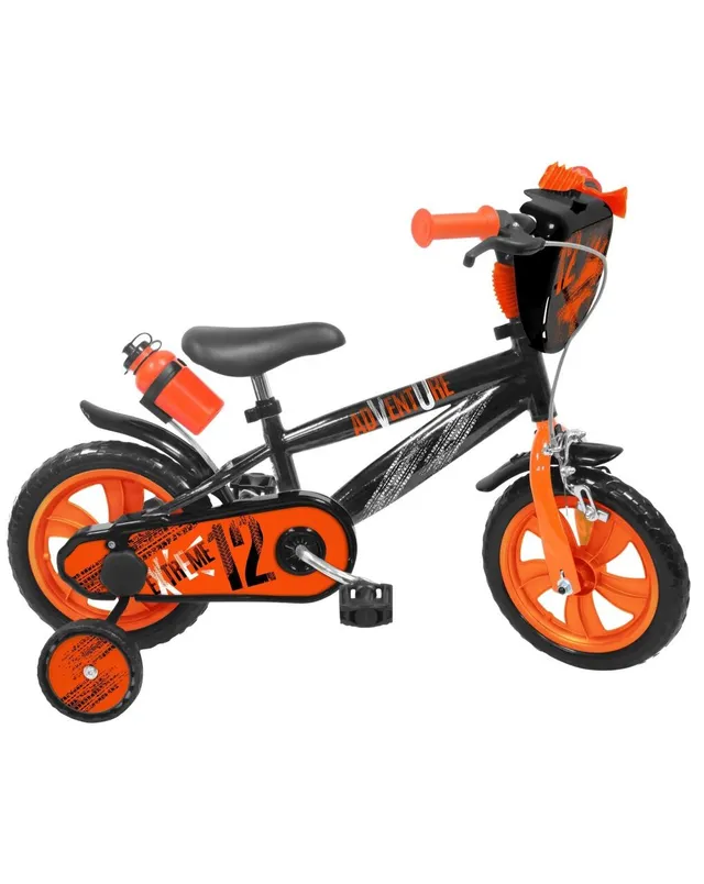 Sun&Sport 12" bicicletta bambini arancione con rotelle