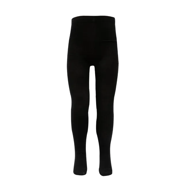 Collant Bimba Nero Tinta Unita Morbido