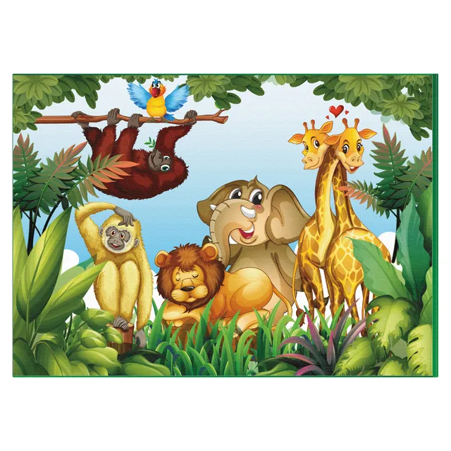 Baby's Clan Wild Jungle tappeto gioco imbottito fantasia assortita