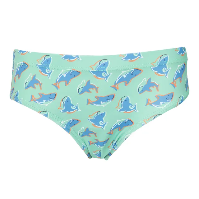 Costume Slip Bimbo Verde Squaletti Elastico