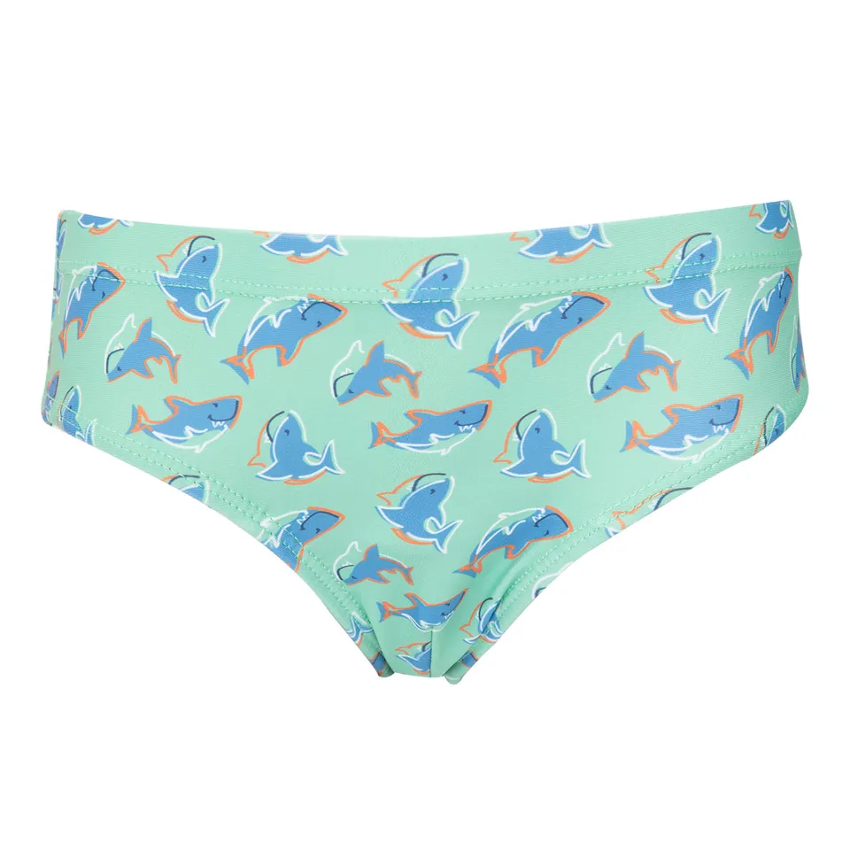 Costume Slip Bimbo Verde Squaletti Elastico