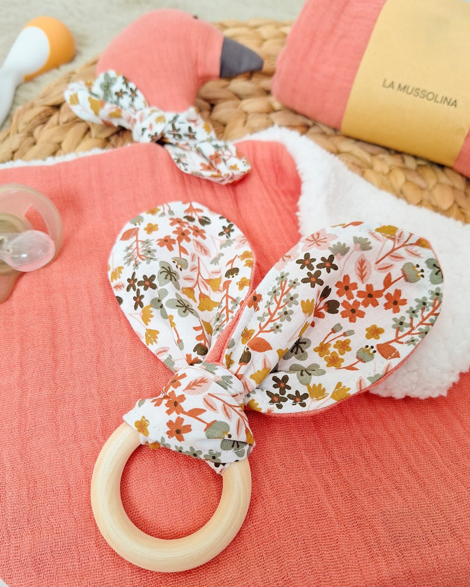M'Amélie Creations Set Nascita Doudou Paperella 3 pezzi neonato