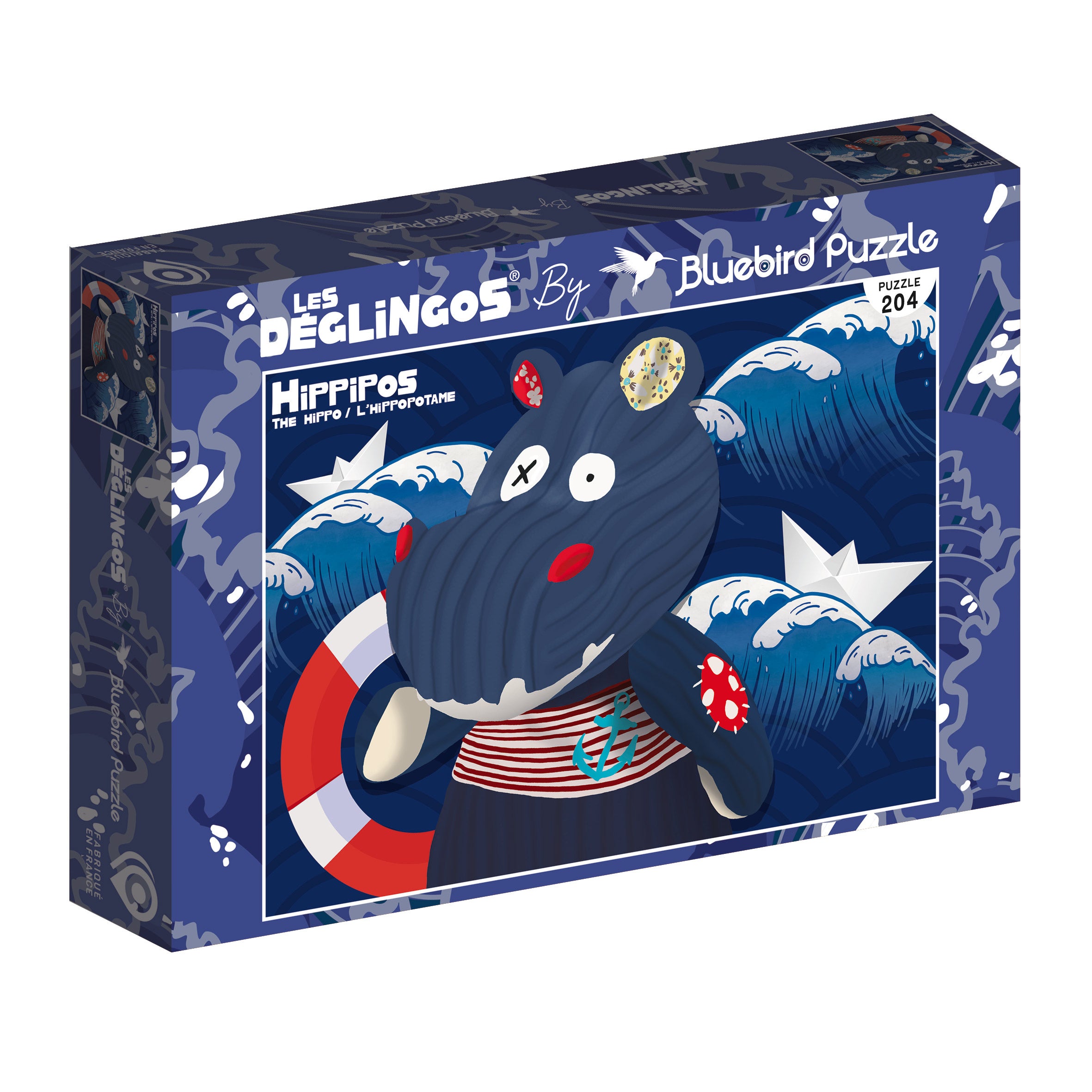 Les Deglingos Hippipos Ippopotamo Puzzle 204 Pezzi 7 Anni
