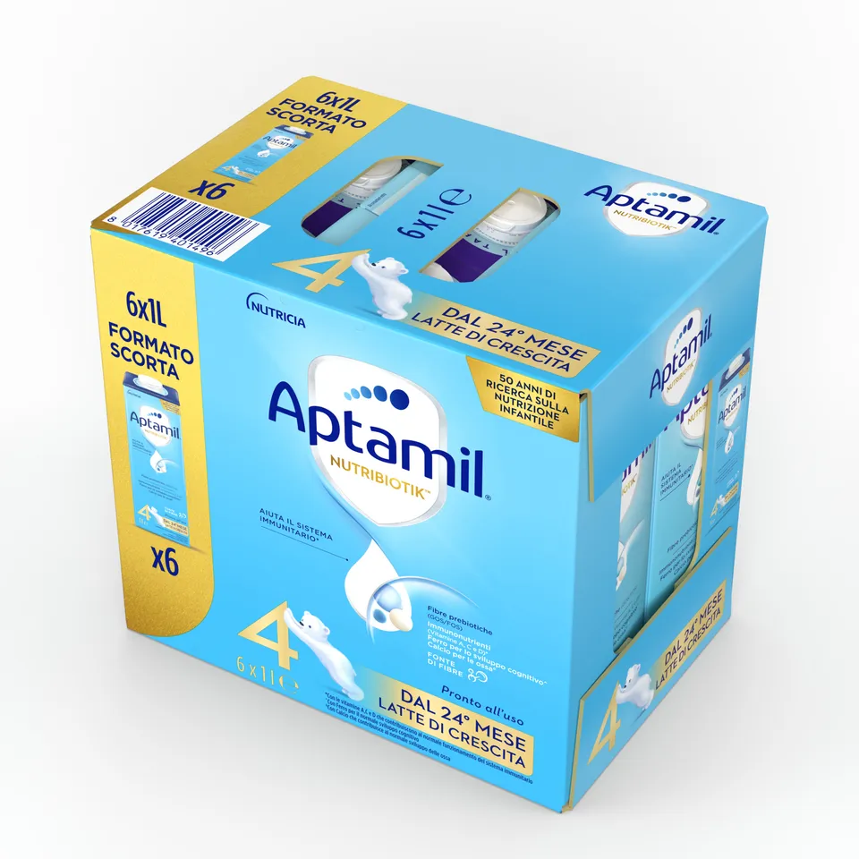 Aptamil Latte di Crescita 4 GUM 6x1000 ml dal secondo anno