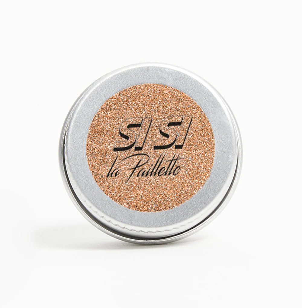 Si Si La Paillette Caramel Fines Glitter biodegradabile viso