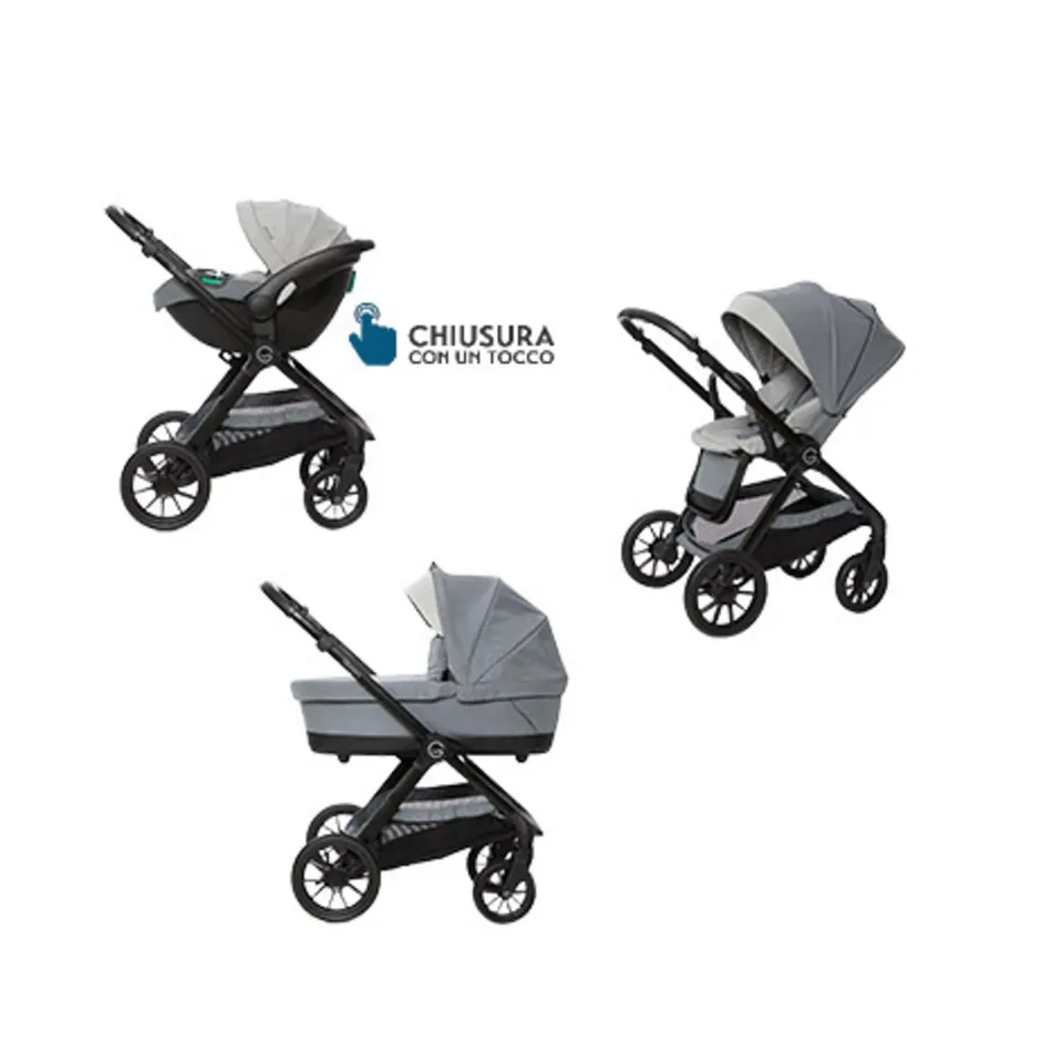 Giordani G-Comfort Grey trio passeggino 0-22 kg
