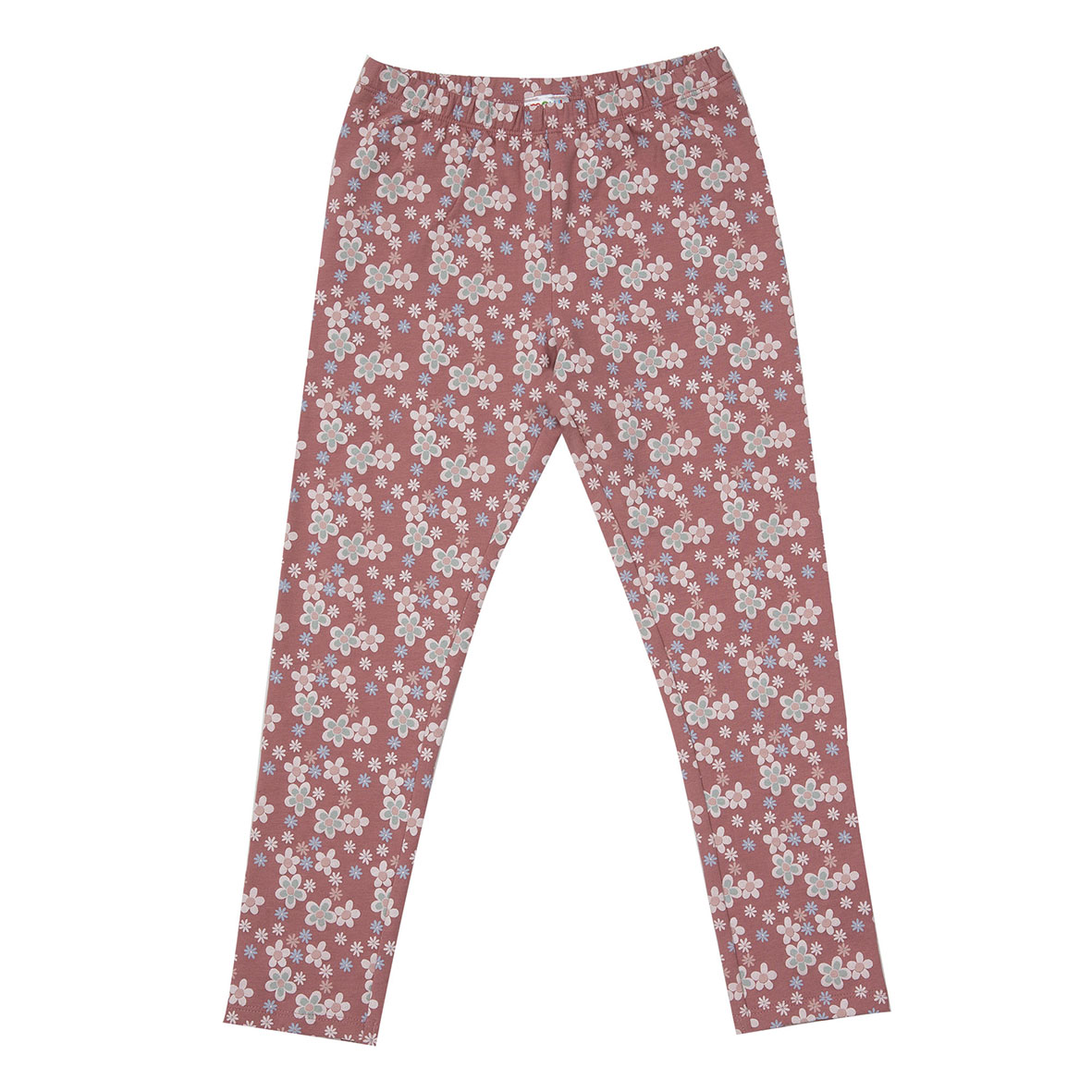 Mawi Legging Bimba Felpa Stretch Rosa Cipria Fiori