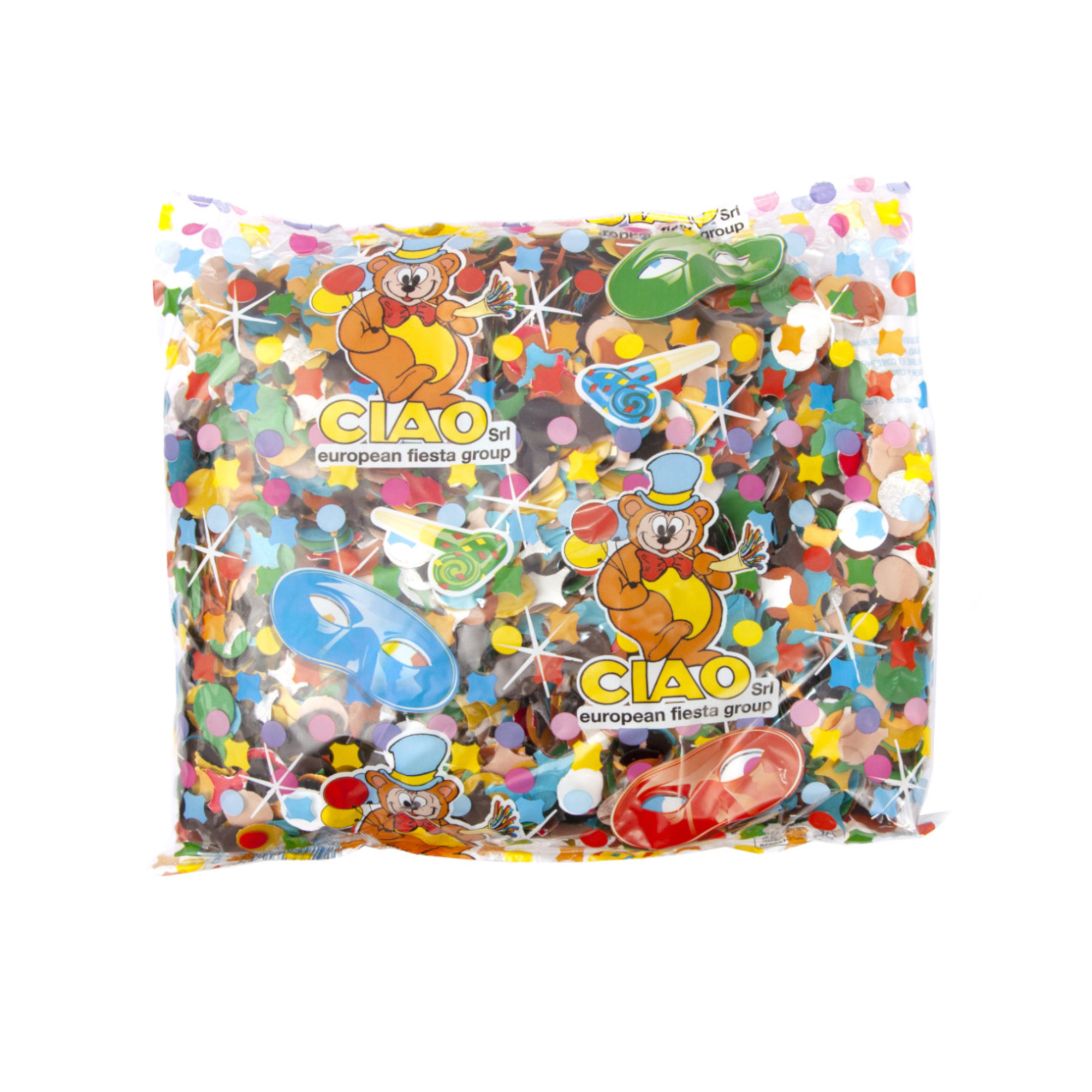 Ciao Coriandoli busta carnevale 300 g colori misti