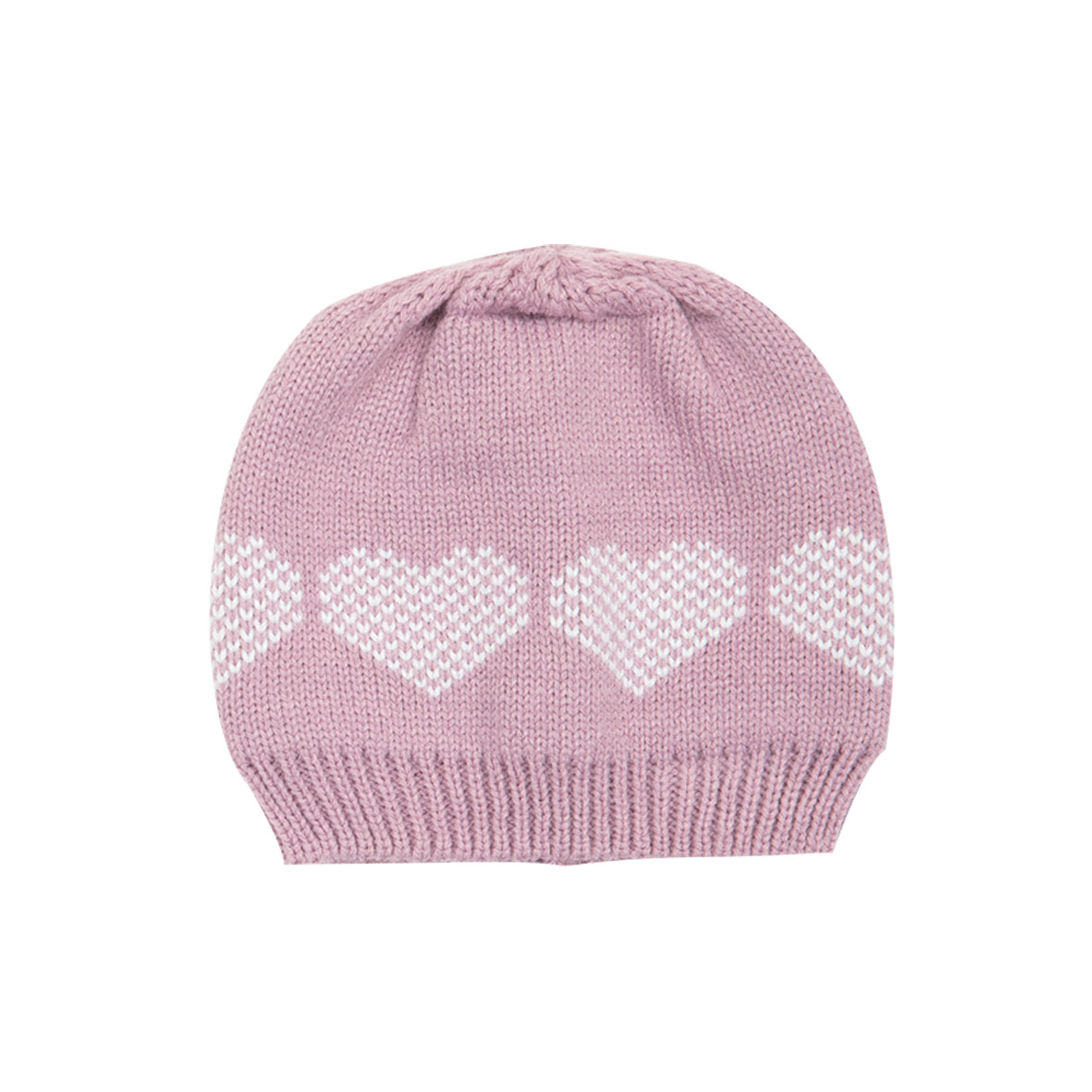 Toys Center Baby Cappello tricot bimba rosa a cuori