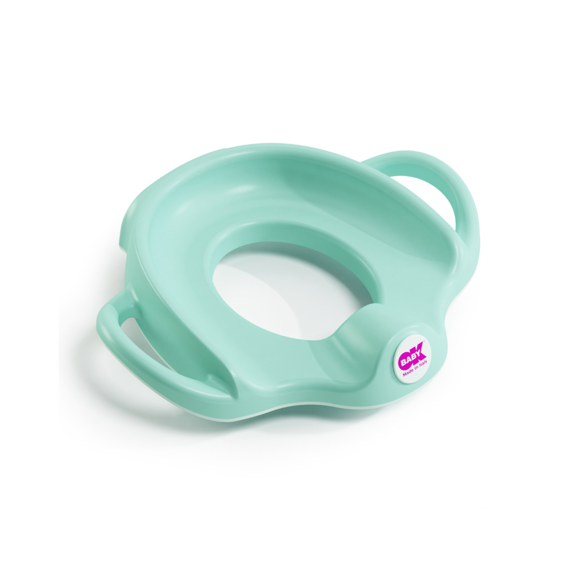 Okbaby Sofà riduttore WC azzurro con maniglie antiscivolo