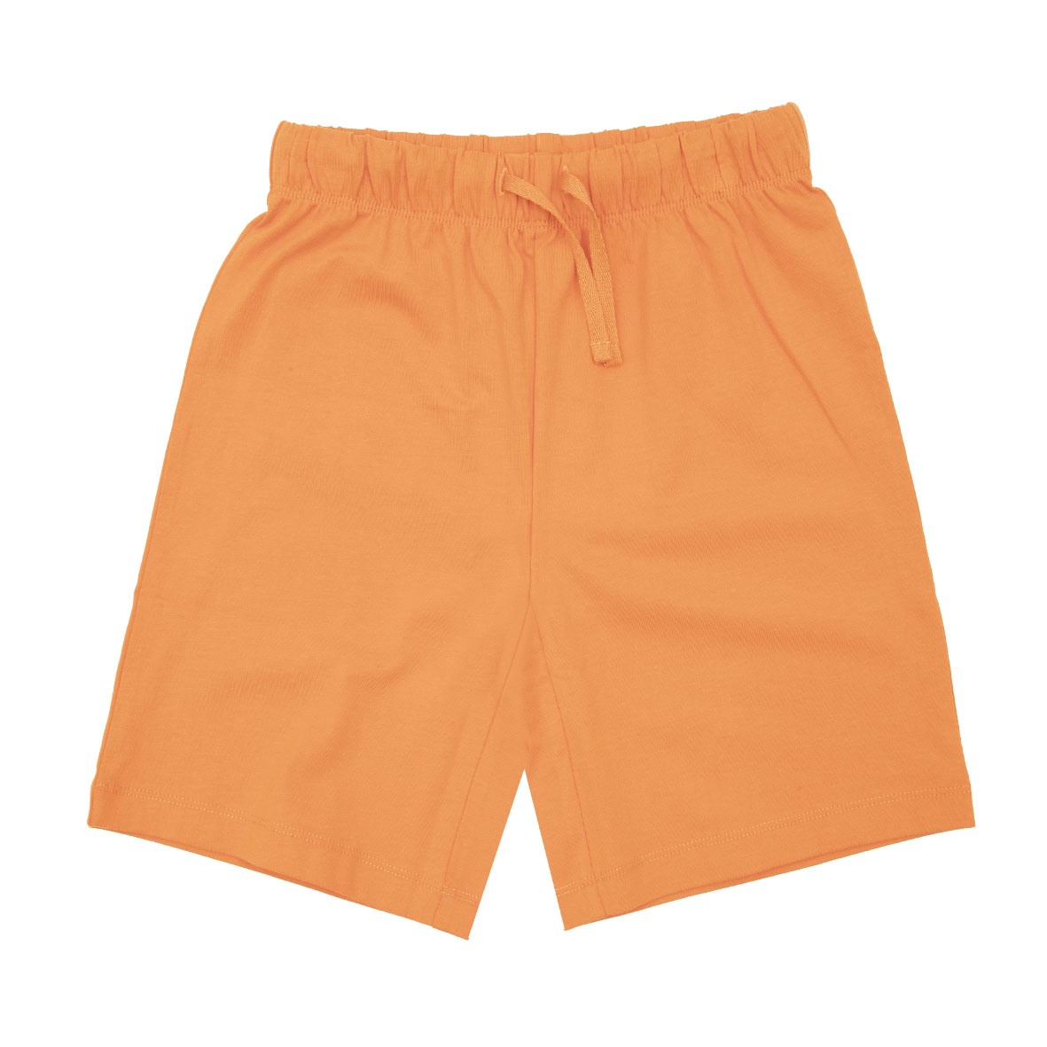 Short Basic jersey bimbo arancione con elastico regolabile