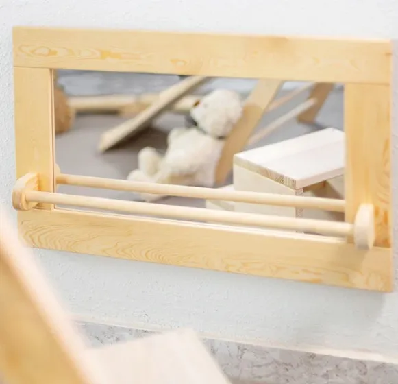 The Dida Specchio Montessori Legno Naturale Piccolo