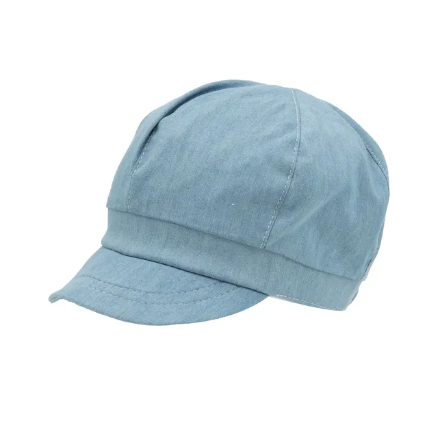 Cappellino bambina denim blu visiera piccola casual