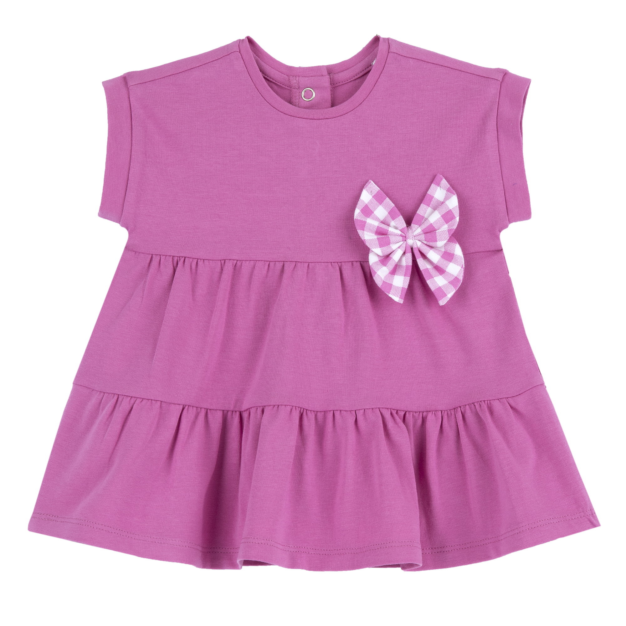 Chicco vestito neonata cotone maniche corte rosa