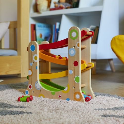 The Dida Pista Macchinine Legno 3 Auto 28 cm Colorata