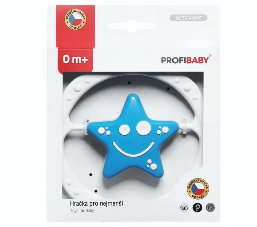 Profibaby Sonaglio Anello Stella per Neonati Presa Facile