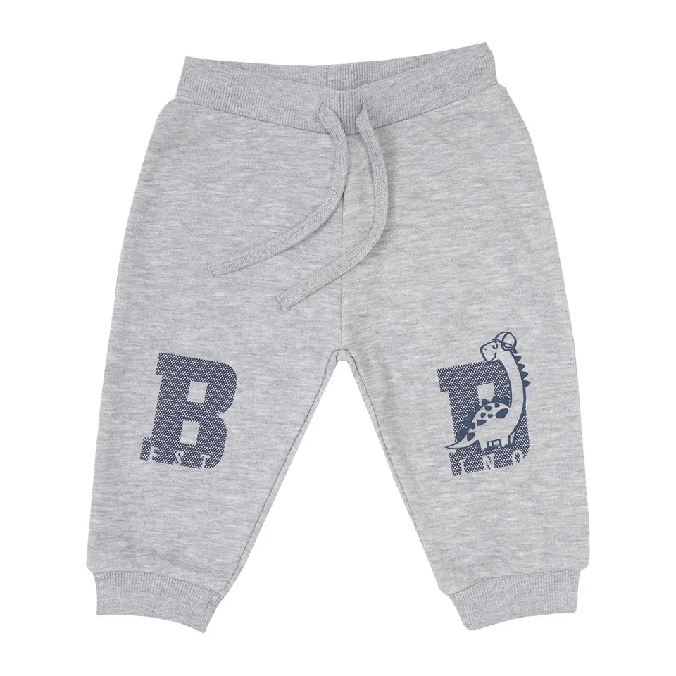 Pantalone felpato bimbo Dino grigio felpa