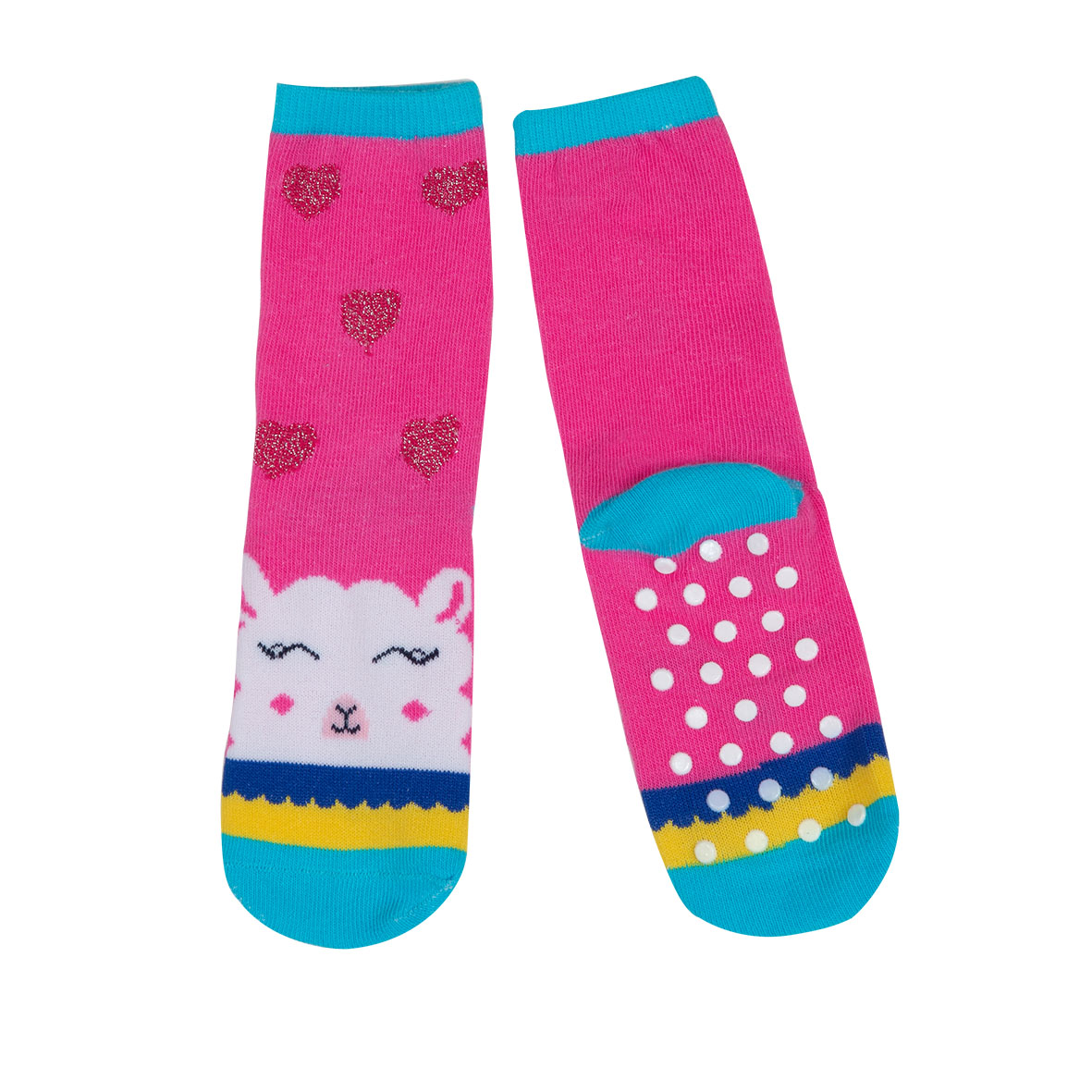 Mawi calzino antiscivolo bimbo alpaca multicolor