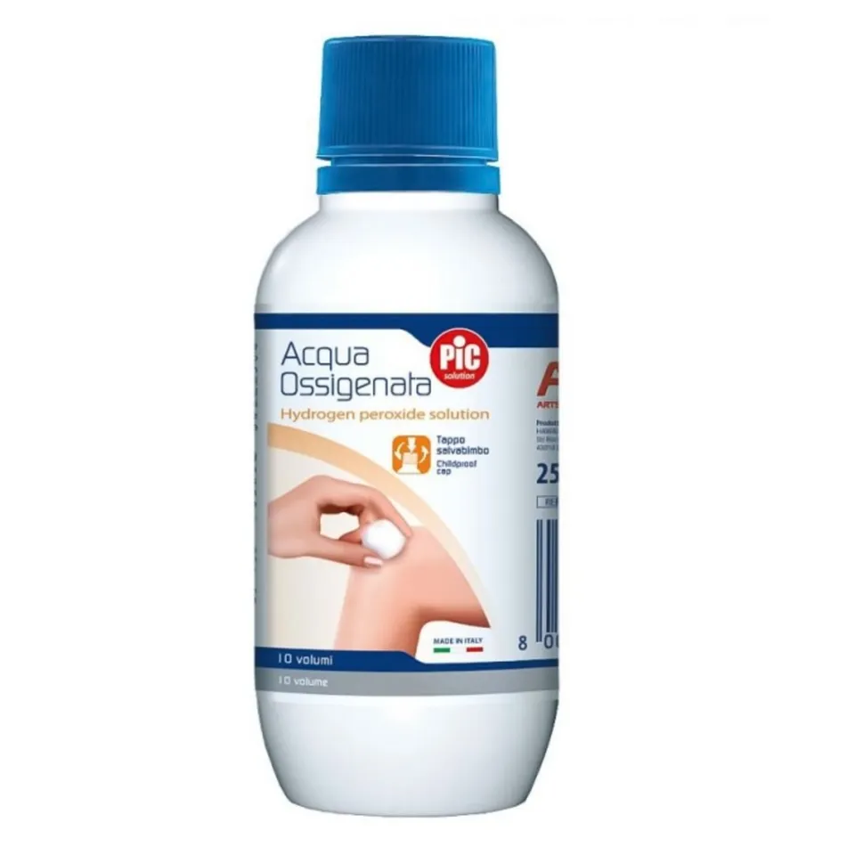 Pic Acqua Ossigenata 250ml con Tappo Salvabimbo
