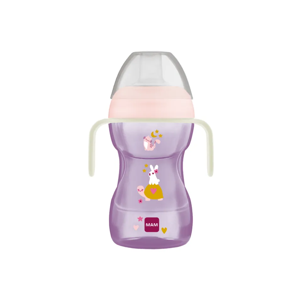 MAM Fun To Drink Night Tazza 270 ml Rosa Beccuccio Morbido
