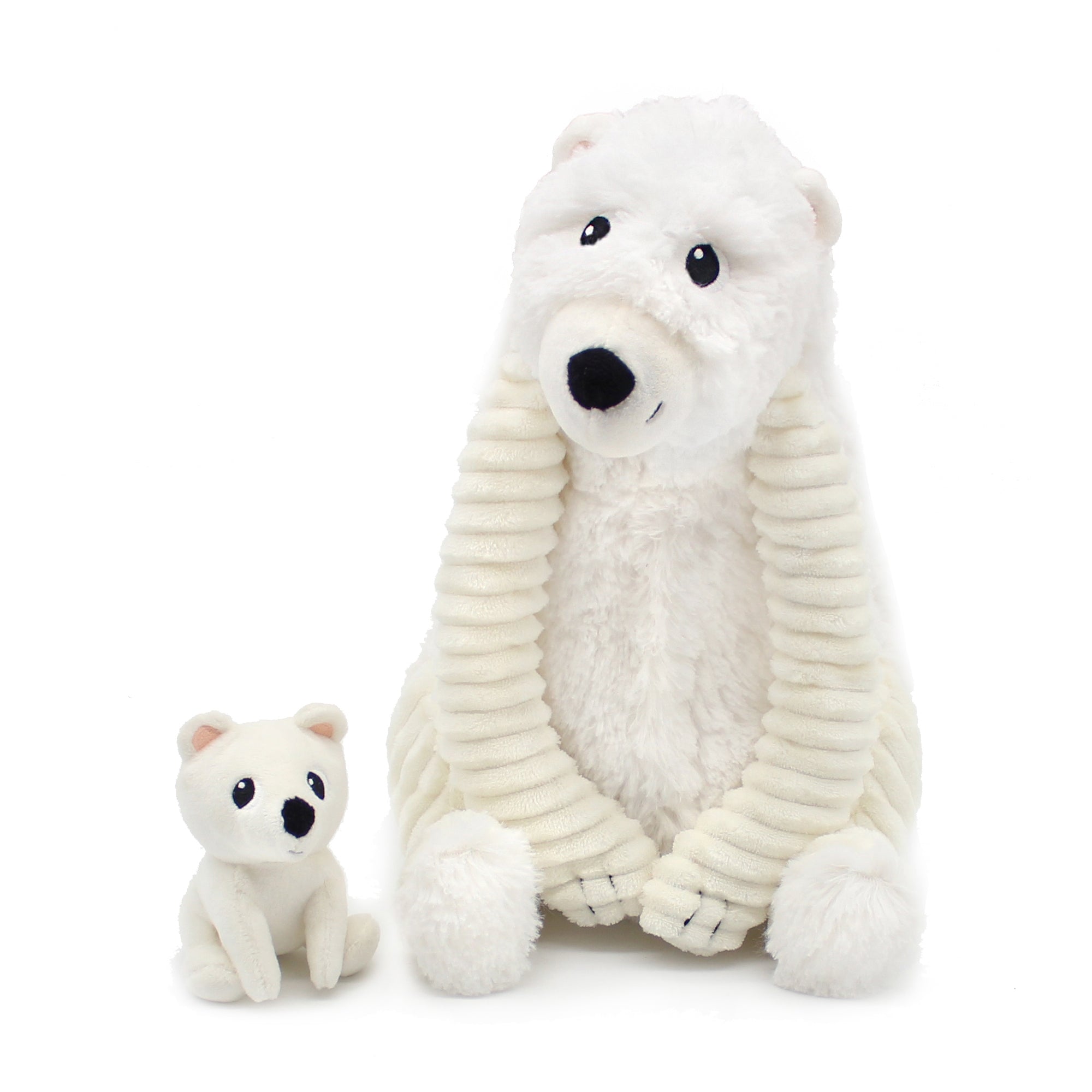 Les Deglingos Ptipotos Grobidou peluche orso bianco 31 cm