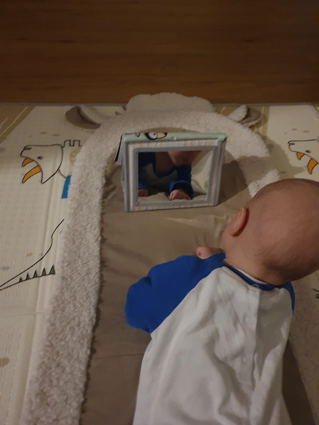 Dr.Rapeti Specchio Tummy Time Bianco Nero Sensoriale