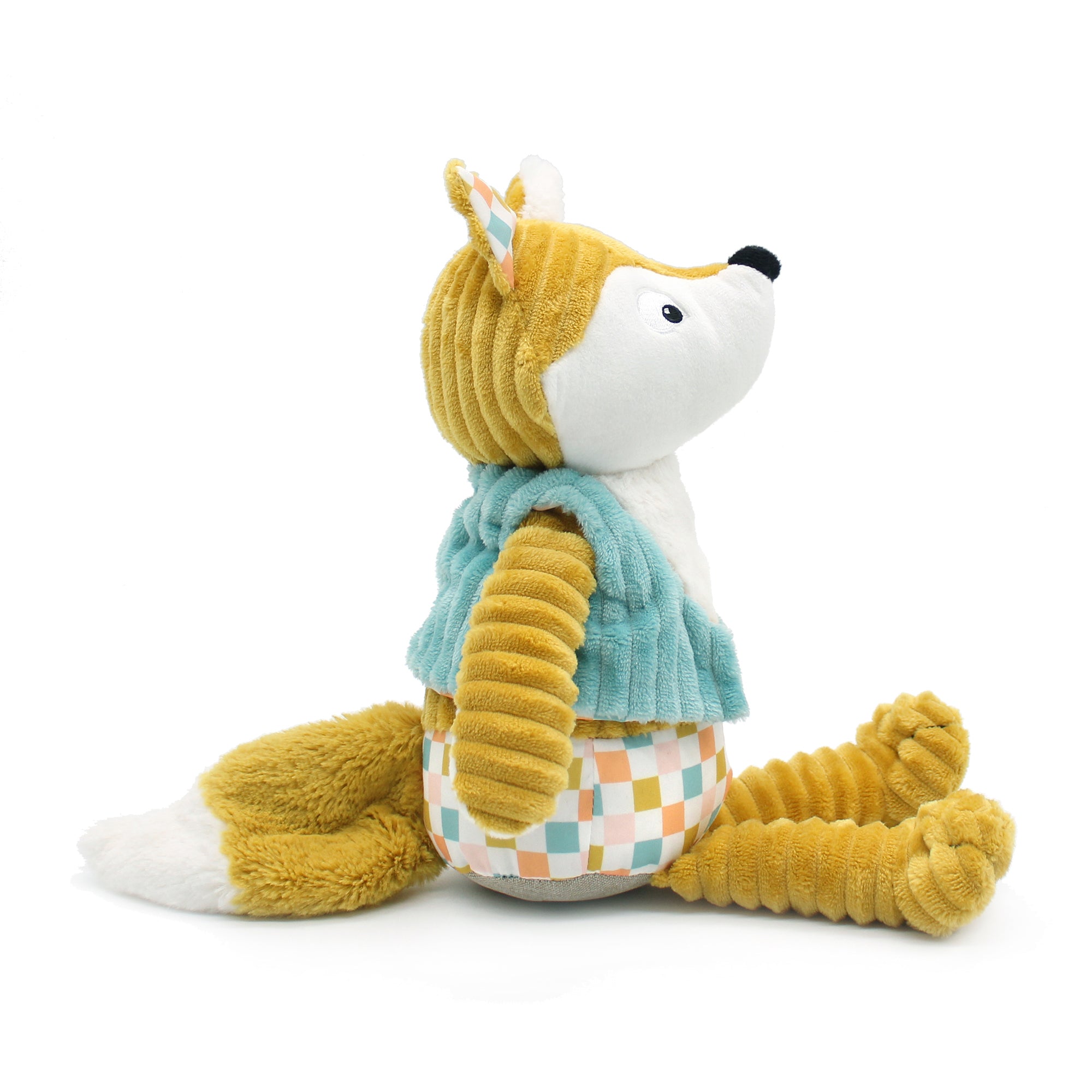 Les Deglingos Originals Cyranos Peluche Volpe Giallo Senape 25 cm