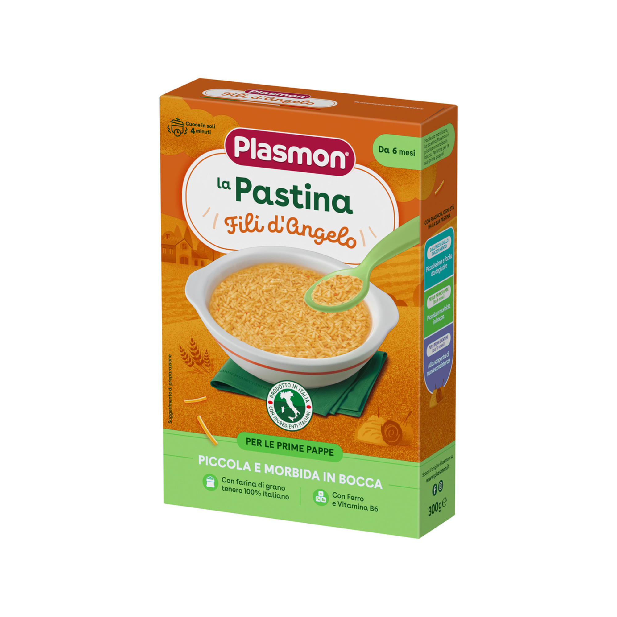 Plasmon Fili d'Angelo pastina 6m+ 300 gr grano italiano