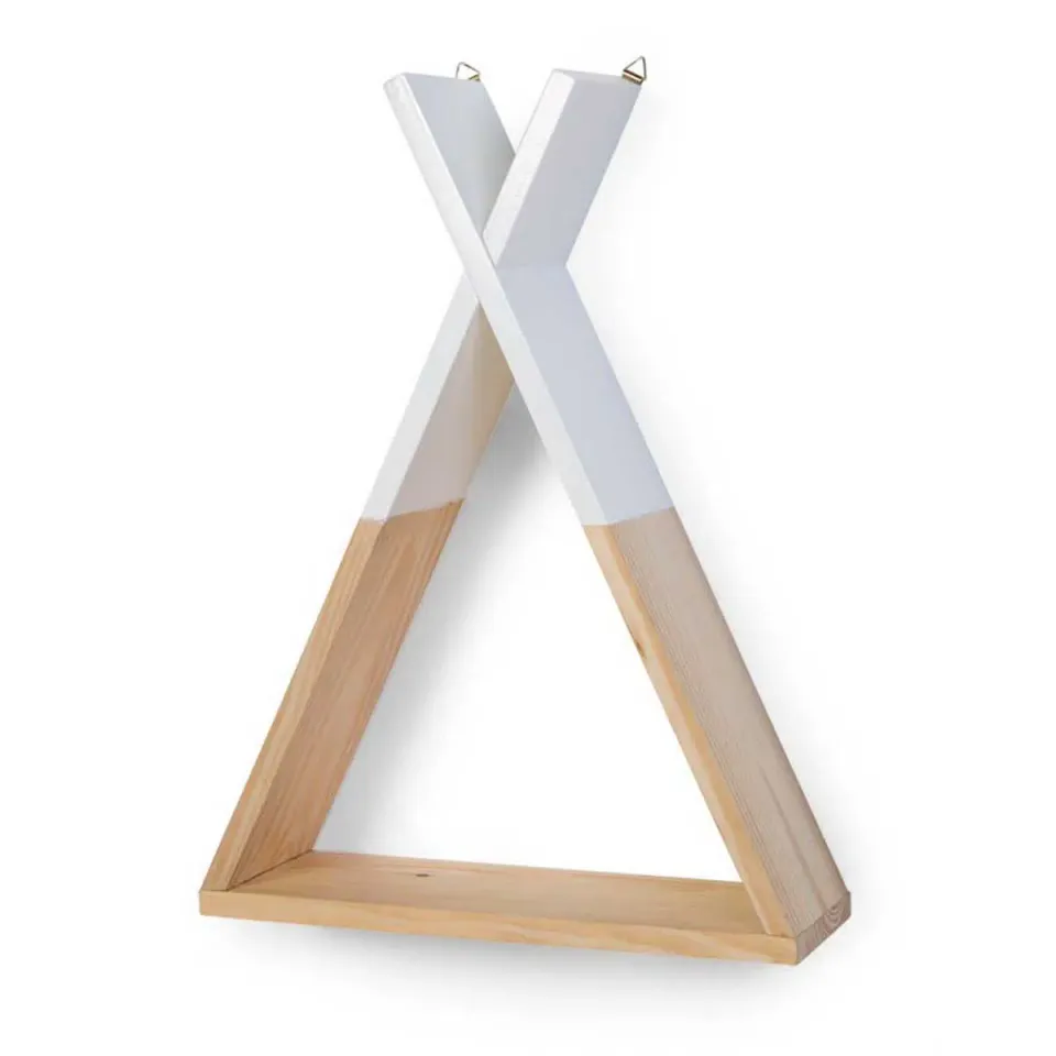 The Dida scaffale Tipi legno faggio bianco 35 cm