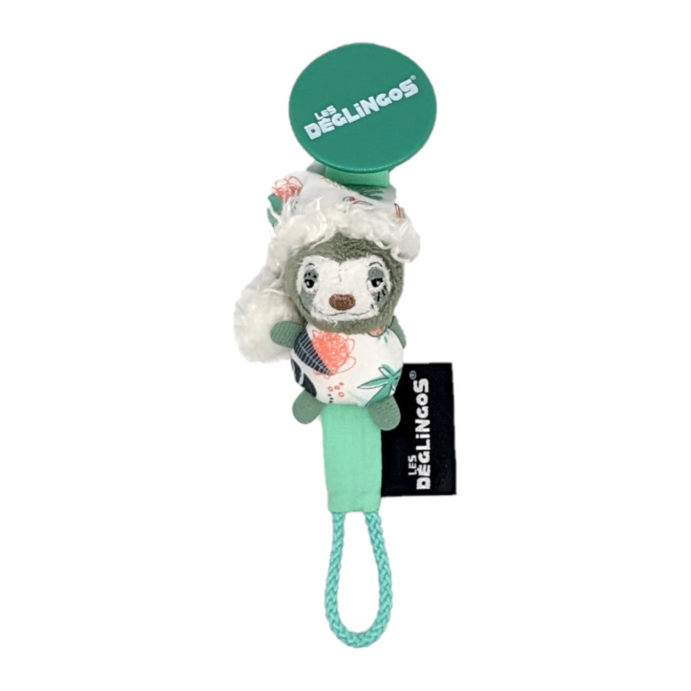 Les Déglingos Chillos portaciuccio bradipo verde 20 cm
