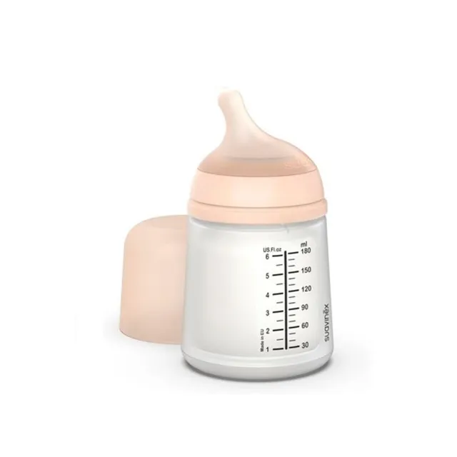 Suavinex Zero.Zero Biberon Anticolica 180 ml Flusso Adattabile