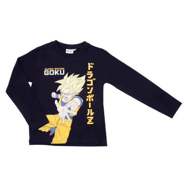 Dragon Ball t-shirt bimbo manica lunga nera