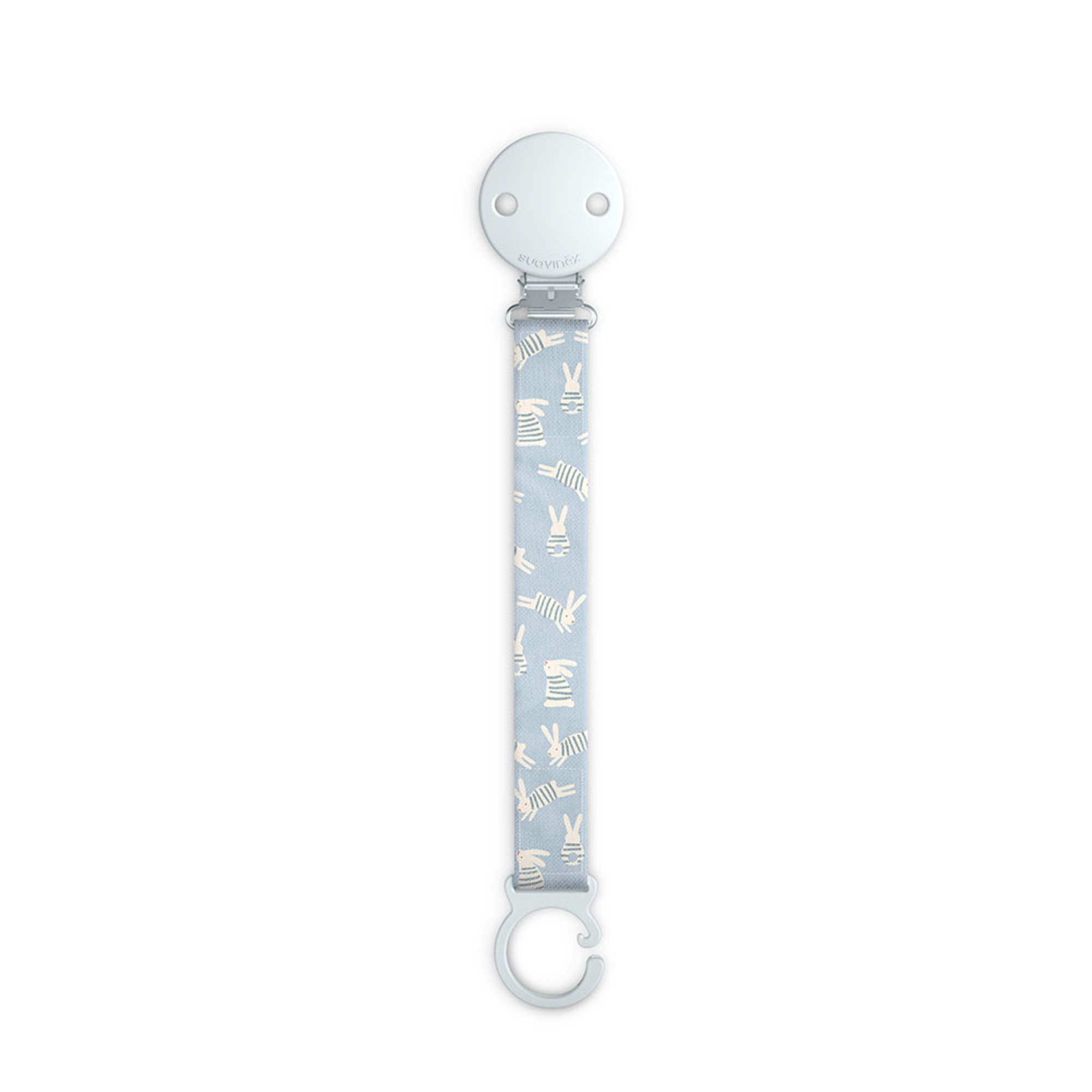 Suavinex Wonderland Clip Tessuto portaciuccio azzurra