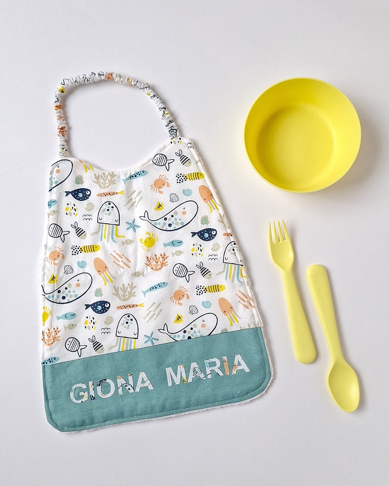 M'Amélie Bavaglino con Elastico Spugna Personalizzabile
