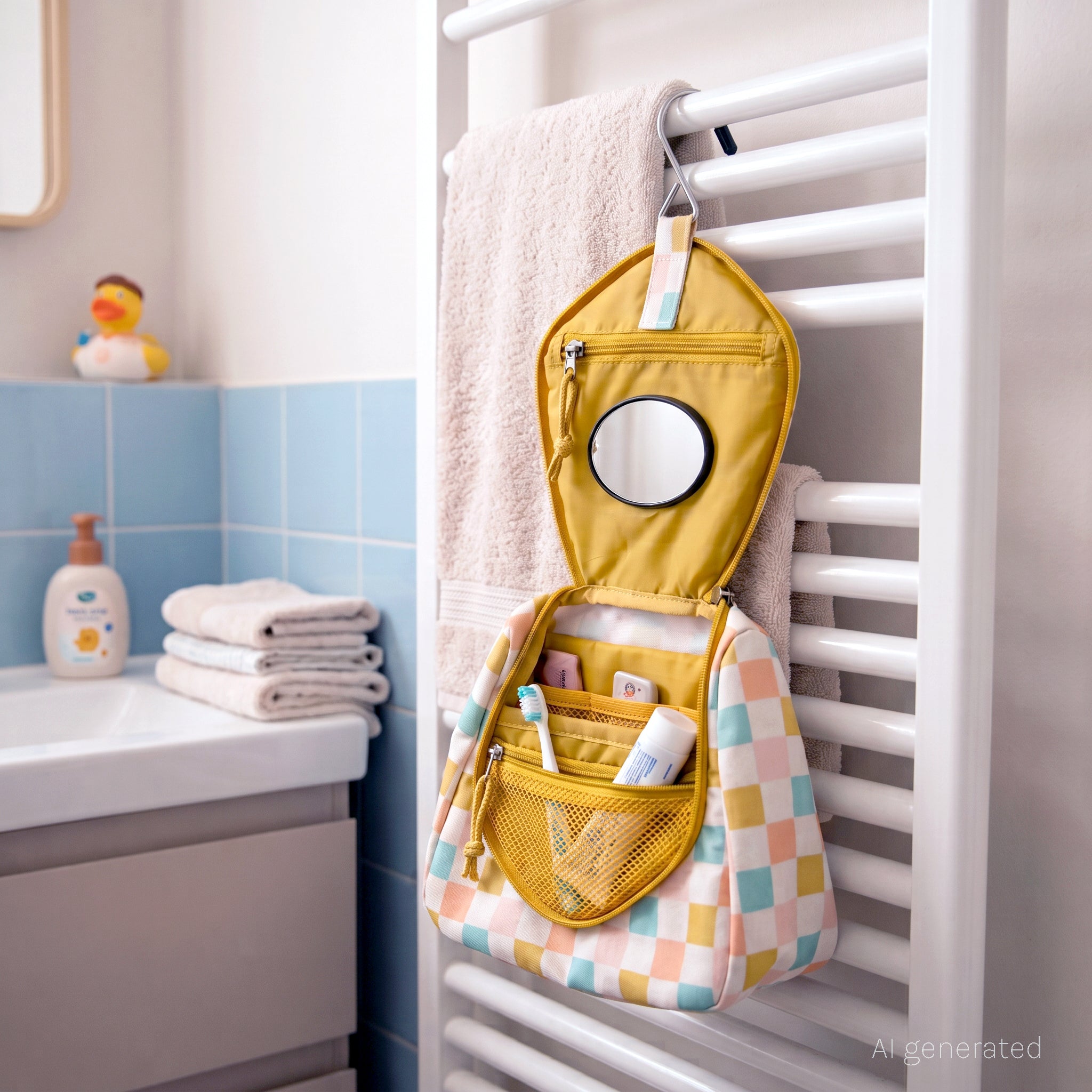 Les Déglingos Cyranos trousse toilette volpe gialla appesa