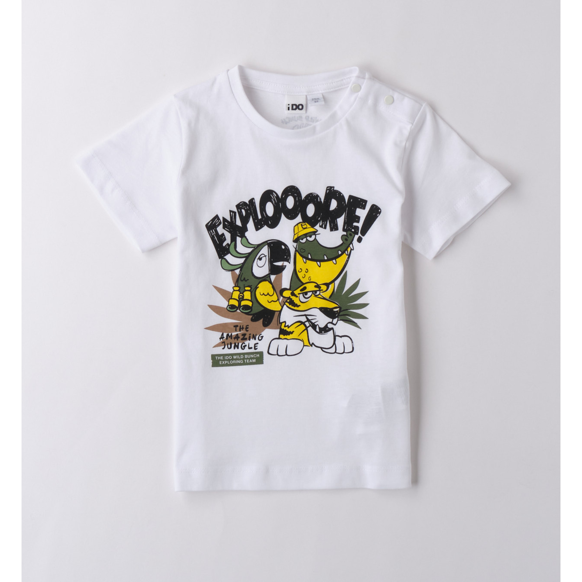 iDO stampa animali t-shirt bambino cotone