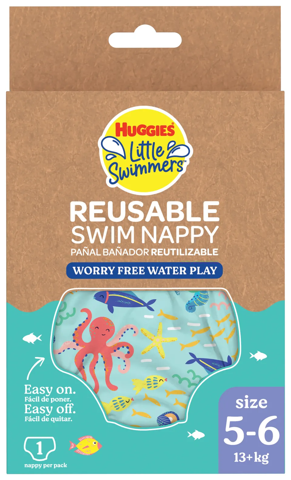 Huggies Little Swimmers pannolino costumino lavabile taglia L